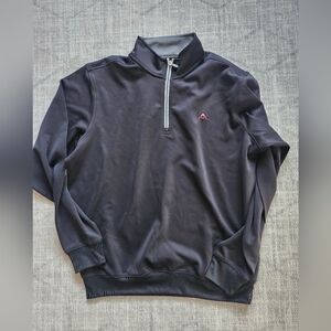 Fairway & Greene Men's Black Half-Zip Sweater Size Large
